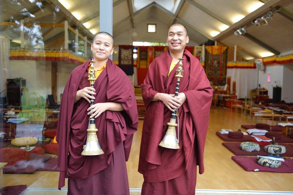 Ven. Lama Thinley Gyaltsen and Ani Jampal Choedron at the Mindrolling Mahasangha 2016 | Oberlethe, Germany