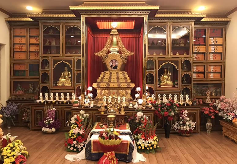 The Kudung Shrine Room at Mindrolling Monastery