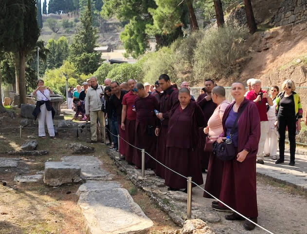 Excursion to Delphi, Mahasangha 2018 in Greece