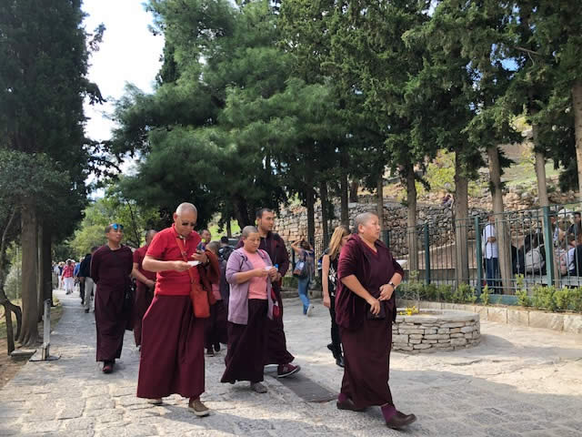 Excursion to Delphi, Mahasangha 2018 in Greece