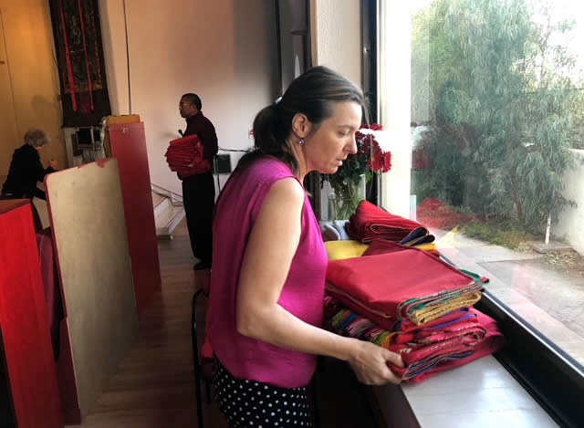 Preparing for Minling Dorsem Drubch&ouml;, Mahasangha 2018 in Athens