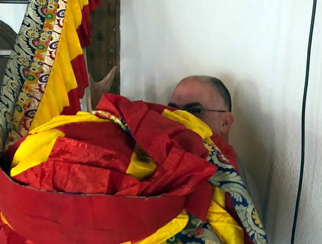 Preparing for Minling Dorsem Drubch&ouml;, Mahasangha 2018 in Athens