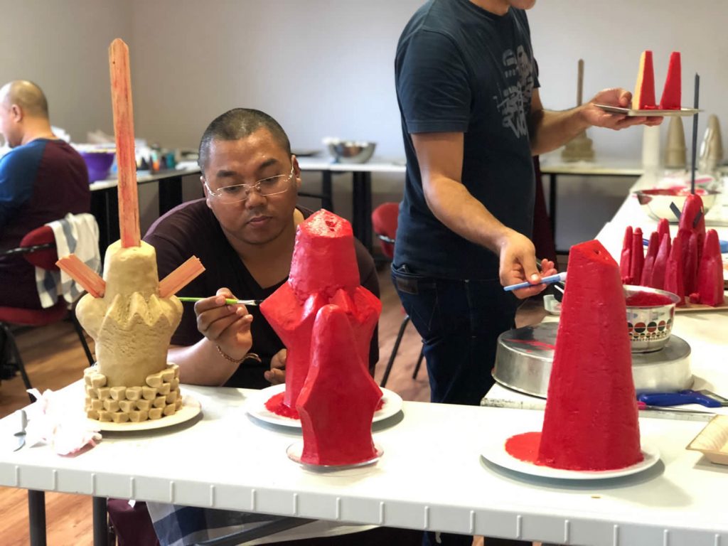 Torma preparation, Mahasangha 2018 in Athens