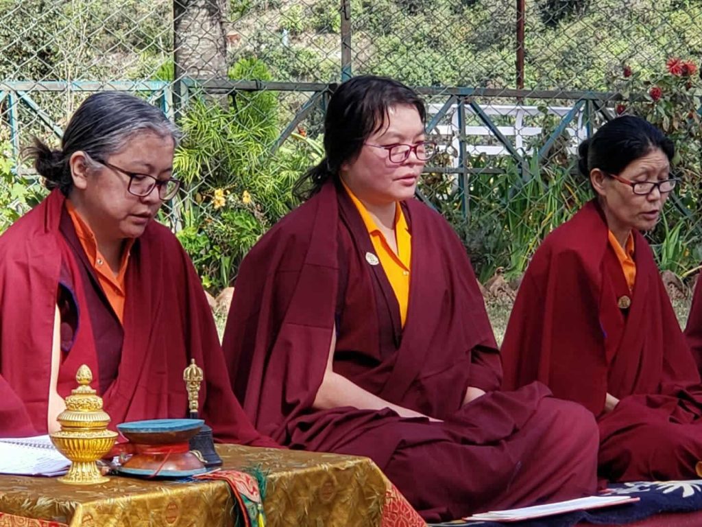 Three Senior Nuns of Samten Tse Complete the Three-Year Retreat